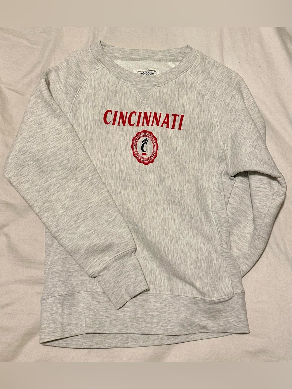 University of Cincinnati Grey Sweatshirt | Pro-Edge Campus Classics
